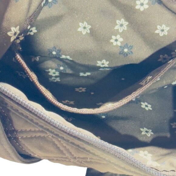 VERA BRADLEY Quilted Crossbody Bag With Adjustable Strap & Multi Pockets Brown - Picture 12 of 14
